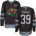 Men Adidas Minnesota Wild #39 Nate Prosser Premier Black 1917-2017 100th Anniversary NHL Jersey