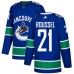 Men Adidas Vancouver Canucks #21 Antoine Roussel Authentic Blue Home NHL Jersey