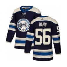 Men Columbus Blue Jackets #56 Marko Dano Authentic Navy Blue Alternate Hockey Stitched Jersey