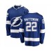 Men Tampa Bay Lightning #22 Kevin Shattenkirk Fanatics Branded Blue Home Breakaway Hockey Stitched Jersey