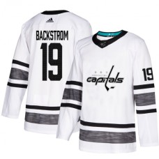 Men Adidas Washington Capitals #19 Nicklas Backstrom White 2019 All-Star Game Parley Authentic Stitched NHL Jersey