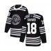 Men Chicago Blackhawks #18 Denis Savard Authentic Black Alternate Hockey Stitched Jersey