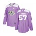 Men Nashville Predators #57 Dante Fabbro Authentic Purple Fights Cancer Practice Hockey Stitched Jersey