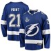 Men Tampa Bay Lightning #21 Brayden Point Fanatics Branded Blue Home 2020 Stanley Cup Champions Breakaway Stitched Jersey