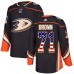 Men Adidas Anaheim Ducks #71 J.T. Brown Authentic Black USA Flag Fashion NHL Jersey