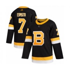 Men Boston Bruins #7 Phil Esposito Authentic Black Alternate Hockey Stitched Jersey