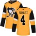 Men Adidas Pittsburgh Penguins #4 Justin Schultz Premier Gold Alternate NHL Jersey