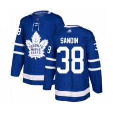 Men Toronto Maple Leafs #38 Rasmus Sandin Authentic Royal Blue Home Hockey Stitched Jersey