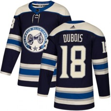 Men Adidas Columbus Blue Jackets #18 Pierre-Luc Dubois Authentic Navy Blue Alternate NHL Jersey