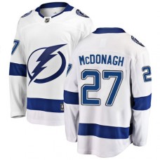 Men Tampa Bay Lightning #27 Ryan McDonagh Fanatics Branded White Away Breakaway NHL Jersey