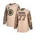 Men Boston Bruins #77 Ray Bourque Authentic Camo Veterans Day Practice 2019 Stanley Cup Final Bound Hockey Jersey