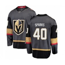 Men Vegas Golden Knights #40 Garret Sparks Authentic Black Home Fanatics Branded Breakaway Hockey Stitched Jersey