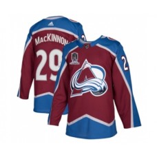 Men Colorado Avalanche #29 Nathan MacKinnon 2022 Stanley Cup Champions Patch Stitched Jersey