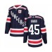 Men New York Rangers #45 Kaapo Kakko Authentic Navy Blue 2018 Winter Classic Hockey Stitched Jersey