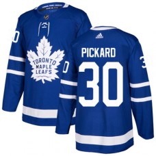 Men Adidas Toronto Maple Leafs #30 Calvin Pickard Authentic Royal Blue Home NHL Jersey