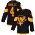 Men Adidas Pittsburgh Penguins #4 Justin Schultz Black Authentic 2019 Stadium Series Stitched NHL Jersey