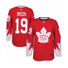 Men Toronto Maple Leafs #19 Jason Spezza Authentic Red Alternate Hockey Stitched Jersey