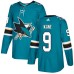 Men Adidas San Jose Sharks #9 Evander Kane Authentic Teal Green Home NHL Jersey