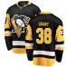 Men Pittsburgh Penguins #38 Derek Grant Authentic Black Home Fanatics Branded Breakaway NHL Jersey