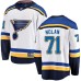 Men St. Louis Blues #71 Jordan Nolan Fanatics Branded White Away Breakaway NHL Jersey