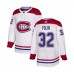 Men Montreal Canadiens #32 Christian Folin Authentic White Away Hockey Stitched Jersey