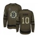 Men Boston Bruins #10 Anders Bjork Authentic Green Salute to Service 2019 Stanley Cup Final Bound Hockey Jersey