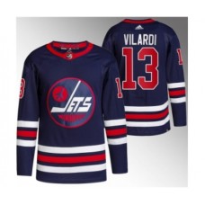 Men Winnipeg Jets #13 Gabriel Vilardi 2021-22 Navy Stitched Jersey