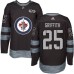 Men Adidas Winnipeg Jets #25 Seth Griffith Authentic Black 1917-2017 100th Anniversary NHL Jersey