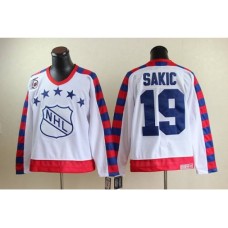 Nordiques #19 Joe Sakic White All Star CCM Throwback 75TH Stitched NHL Jersey