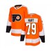 Men Philadelphia Flyers #79 Carter Hart Authentic Orange Home Hockey Stitched Jersey