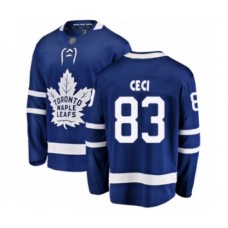 Men Toronto Maple Leafs #83 Cody Ceci Authentic Royal Blue Home Fanatics Branded Breakaway Hockey Stitched Jersey