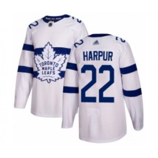 Men Toronto Maple Leafs #22 Ben Harpur Authentic White 2018 Stadium Series Hockey Stitched Jersey