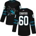 Men Adidas San Jose Sharks #60 Rourke Chartier Premier Black Alternate NHL Jersey