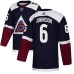 Men Adidas Colorado Avalanche #6 Erik Johnson Authentic Navy Blue Alternate NHL Jersey