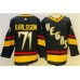 Men Vegas Golden Knights #71 William Karlsson Black 2022-23 Reverse Retro Stitched Jersey