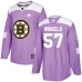 Men Adidas Boston Bruins #57 Tommy Wingels Authentic Purple Fights Cancer Practice NHL Jersey