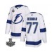 Men Adidas Lightning #77 Victor Hedman White Home Authentic 2021 Stanley Cup Stitched Jersey