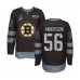 Men Boston Bruins #56 Axel Andersson Authentic Black 1917-2017 100th Anniversary 2019 Stanley Cup Final Bound Hockey Jersey