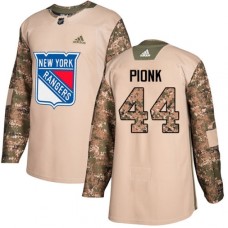 Men Adidas New York Rangers #44 Neal Pionk Camo Authentic 2017 Veterans Day Stitched NHL Jersey