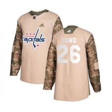 Men Washington Capitals #26 Nic Dowd Adidas Authentic Veterans Day Practice Stitched Jersey - Camo