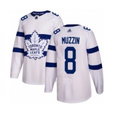 Men Toronto Maple Leafs #8 Jake Muzzin Authentic White 2018 Stadium Series Hockey Stitched Jersey