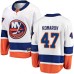 Men New York Islanders #47 Leo Komarov Fanatics Branded White Away Breakaway NHL Jersey