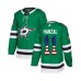 Men Adidas Dallas Stars #11 Martin Hanzal Authentic Green USA Flag Fashion NHL Jersey