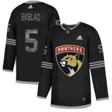 Men Adidas Florida Panthers #5 Aaron Ekblad Black Authentic Classic Stitched NHL Jersey