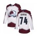 Men Colorado Avalanche #74 Alex Beaucage Authentic White Away Hockey Stitched Jersey