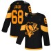 Men Adidas Pittsburgh Penguins #68 Jaromir Jagr Black Authentic 2019 Stadium Series Stitched NHL Jersey