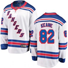 Men New York Rangers #82 Joey Keane Fanatics Branded White Away Breakaway NHL Jersey