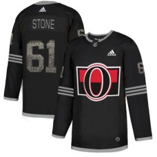 Men Adidas Ottawa Senators #61 Mark Stone Black_1 Authentic Classic Stitched NHL Jersey