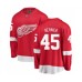 Men Detroit Red Wings #45 Jonathan Bernier Authentic Red Home Fanatics Branded Breakaway NHL Jersey