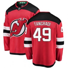 Men New Jersey Devils #49 Eric Tangradi Fanatics Branded Red Home Breakaway NHL Jersey